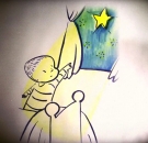  A frame from Lom's work on Abendstern (Evening Star).